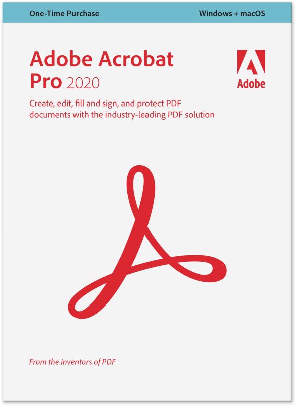 Kancelářský software Adobe Acrobat Pro, Win/Mac, CZ (BOX)