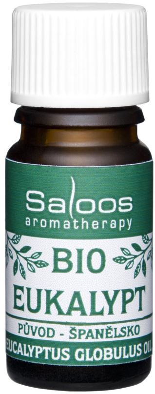 Esenciální olej Saloos 100% BIO přírodní esenciální olej Eukalyptus 5 ml