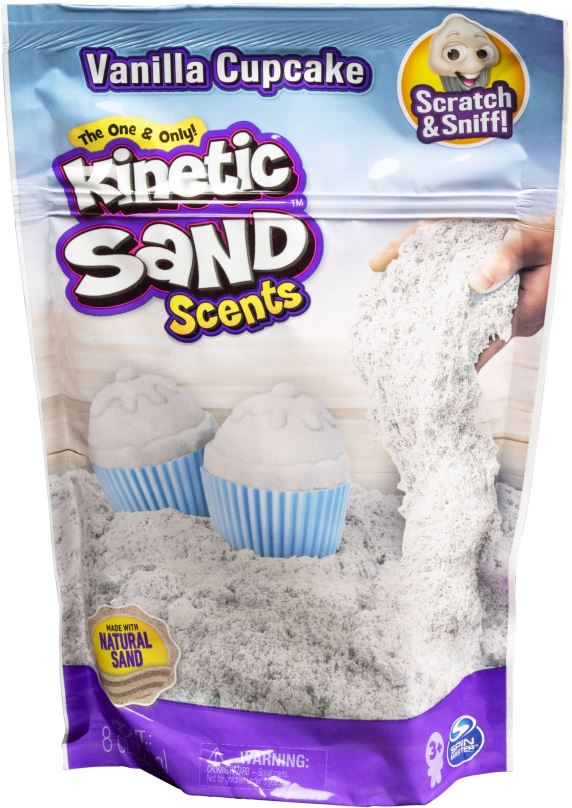 Kinetický písek Kinetic Sand Voňavý tekutý písek - Cupcake