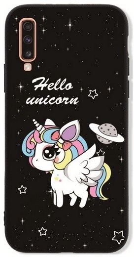 Kryt na mobil TopQ LUXURY Samsung A70 pevný Unicorn 41994