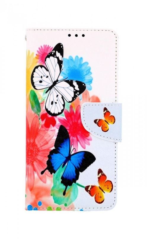 Pouzdro na mobil TopQ Pouzdro Samsung A13 knížkové Barevné s motýlky 73410