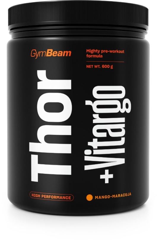 Anabolizér GymBeam Thor Fuel + Vitargo 600 g, mango maracuja