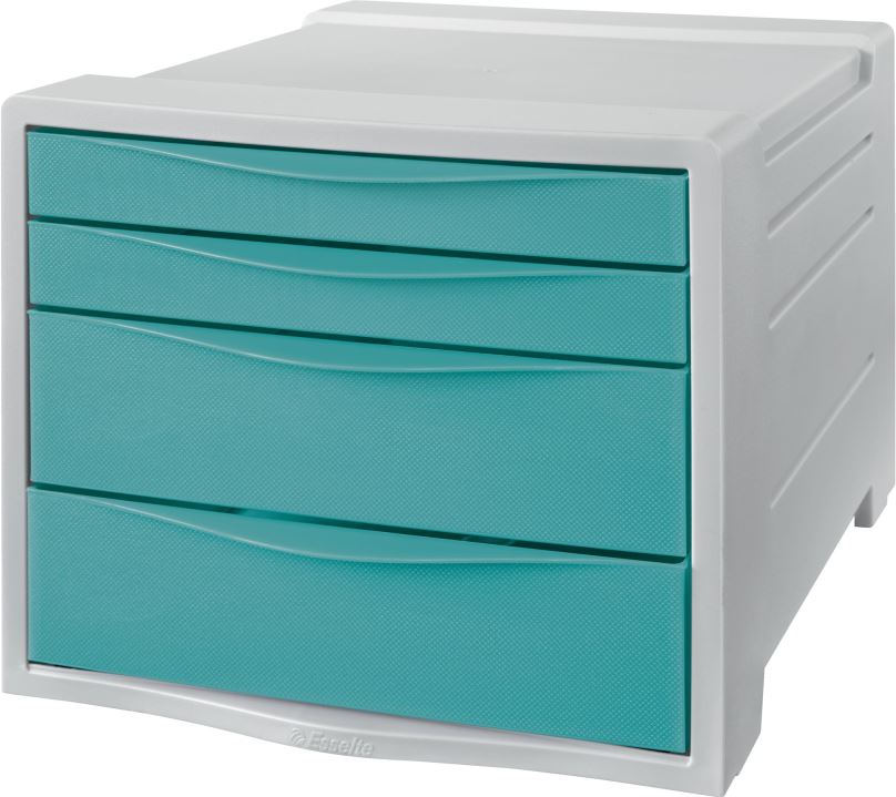 Zásuvkový box ESSELTE Colour Breeze A4, 4 zásuvky, modrý