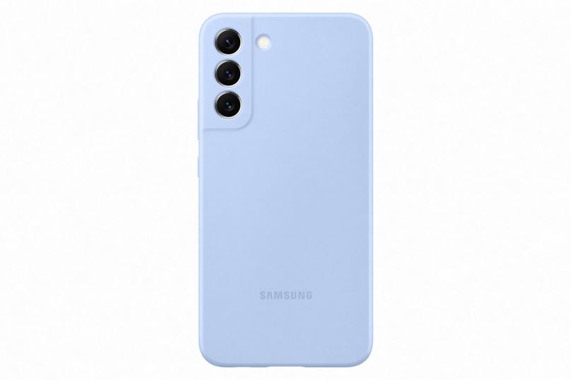 Kryt na mobil Samsung Galaxy S22+ 5G Silikonový zadní kryt světle modrý