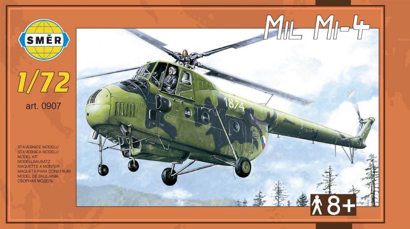 Model vrtulníku Směr Model Kit 0907 vrtulník – Mil Mi-4