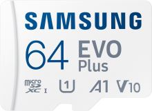 Paměťová karta Samsung MicroSDXC 64GB EVO Plus + SD adaptér
