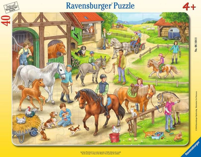 RAVENSBURGER Puzzle Den na ranči 40 dílků