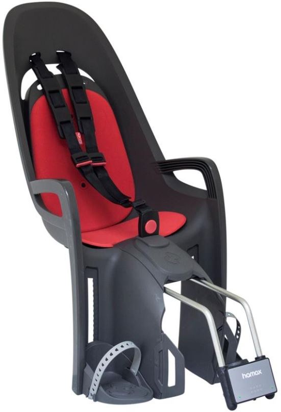 Dětská sedačka na kolo HAMAX s uzamykatelným zámkem Zenith Grey/Red