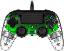 Gamepad Nacon Wired Compact Controller PS4 - průhledný zelený
