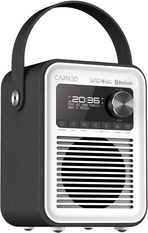 Rádio CARNEO D600, black/white