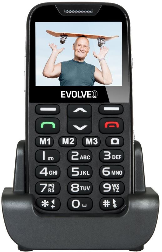 Mobilní telefon EVOLVEO EasyPhone XD černo-stříbrný