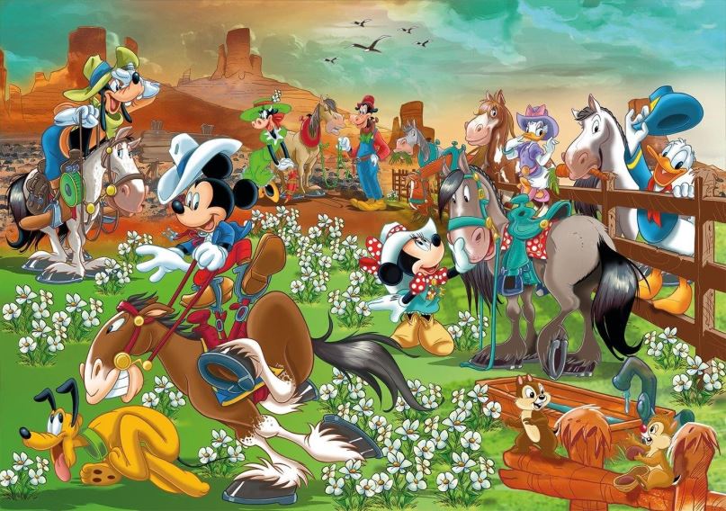 Puzzle Clementoni Puzzle Mickey a přátelé 104 MAXI dílků