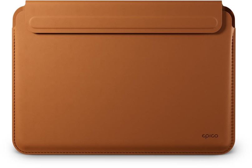 Pouzdro na notebook Epico Kožený obal pro MacBook Air/Pro 13,3" - hnědý