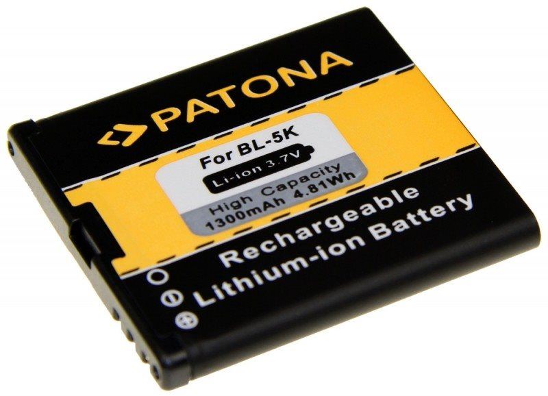 Baterie pro mobilní telefon PATONA pro Nokia BL-5K 1300mAh 3,7V Li-Ion