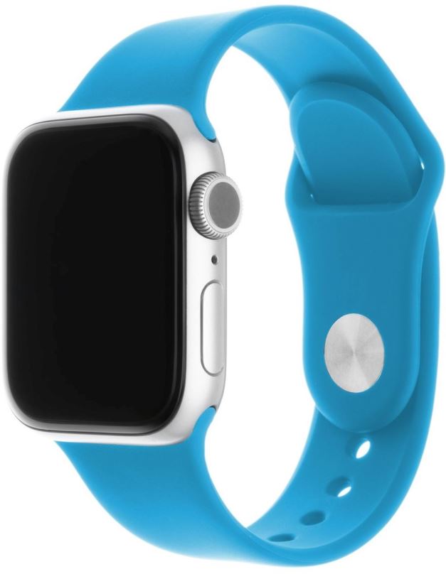 Řemínek FIXED Silicone Strap SET pro Apple Watch 42/44/45/Ultra 49mm sytě modrý