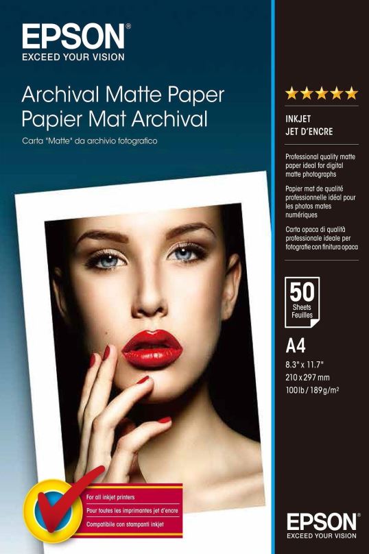 Fotopapír Epson Premium Semigloss Photo Paper - DIN A3 - 251g/m2 - 20 listů