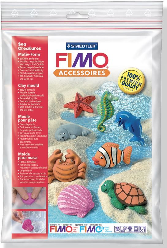 Vyrábění pro děti FIMO Silikonová forma Sea creatures