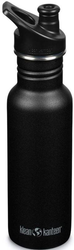 Láhev na pití Klean Kanteen Classic Narrow w/Sport Cap, black, 532 ml
