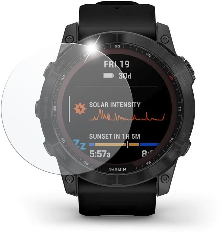 Ochranné sklo FIXED pro smartwatch Garmin Fénix 7X 2ks v balení čiré