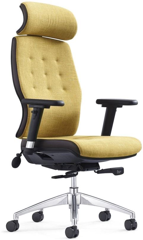 Kancelářská židle MOSH Elite H žluto-hnědá