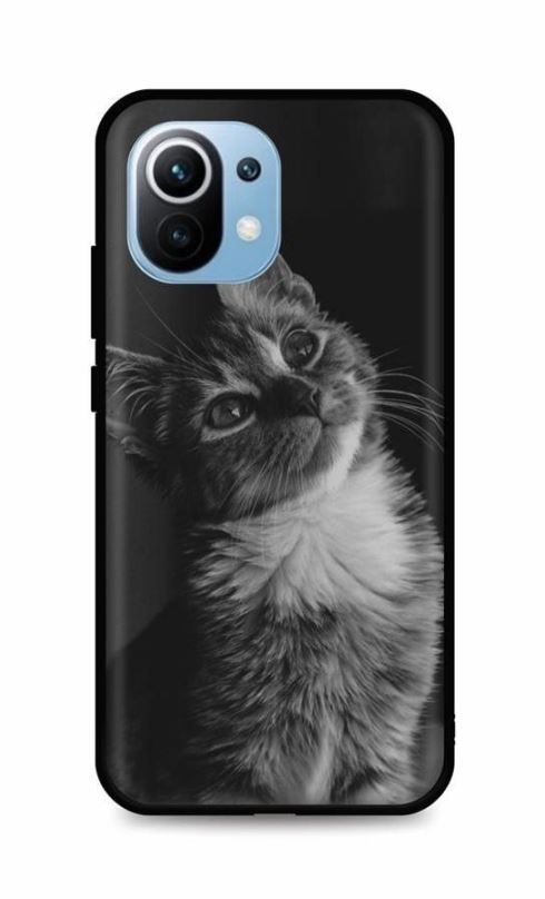 Kryt na mobil TopQ Xiaomi Mi 11 Lite silikon Cute Cat 60199