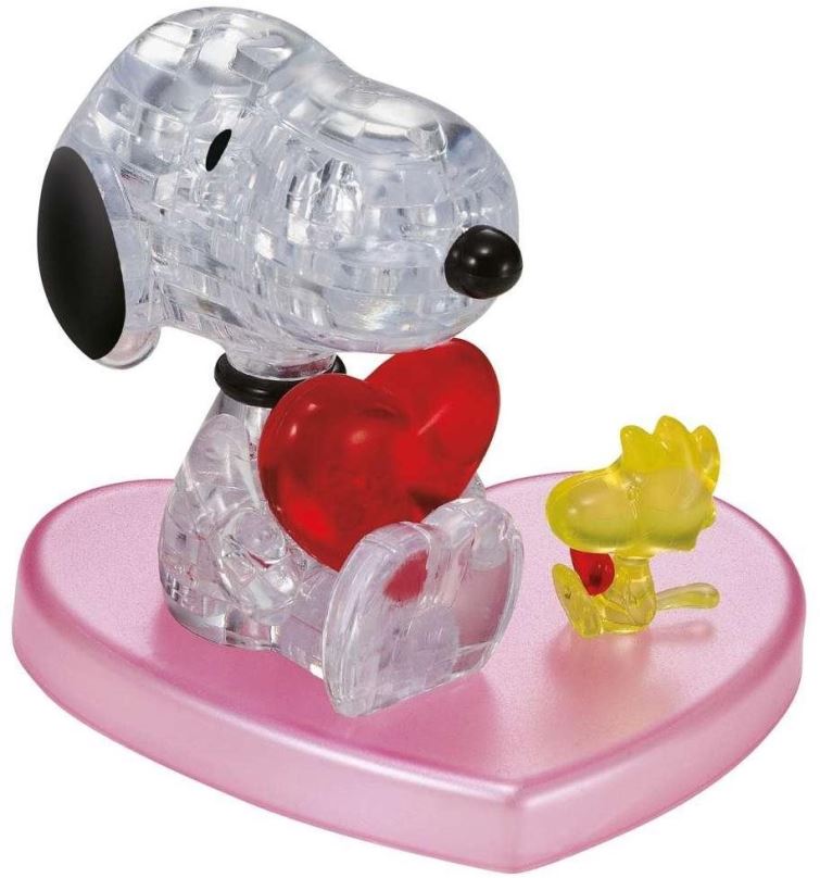 3D puzzle KCM Kinzel 3D Crystal puzzle Zamilovaný Snoopy 34 dílků