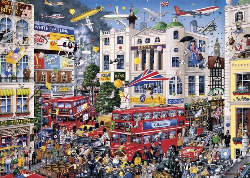 Puzzle Gibsons Puzzle Miluji Londýn 1000 dílků