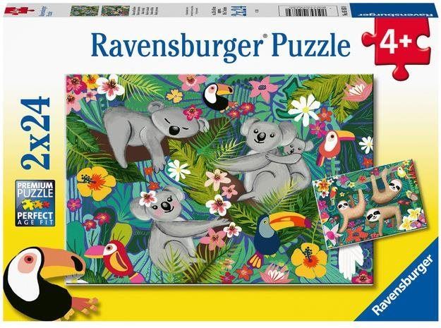 Puzzle Ravensburger puzzle 051830 Koaly a lenochodi 2x24 dílků