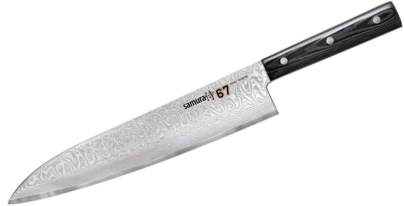 Kuchyňský nůž Samura DAMASCUS 67 Šéfkuchařský nůž GRAND 24,5 cm