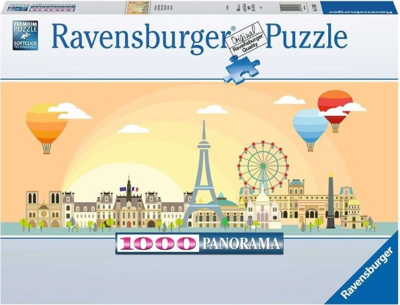 Puzzle Den v Paříži 1000 dílků Panorama