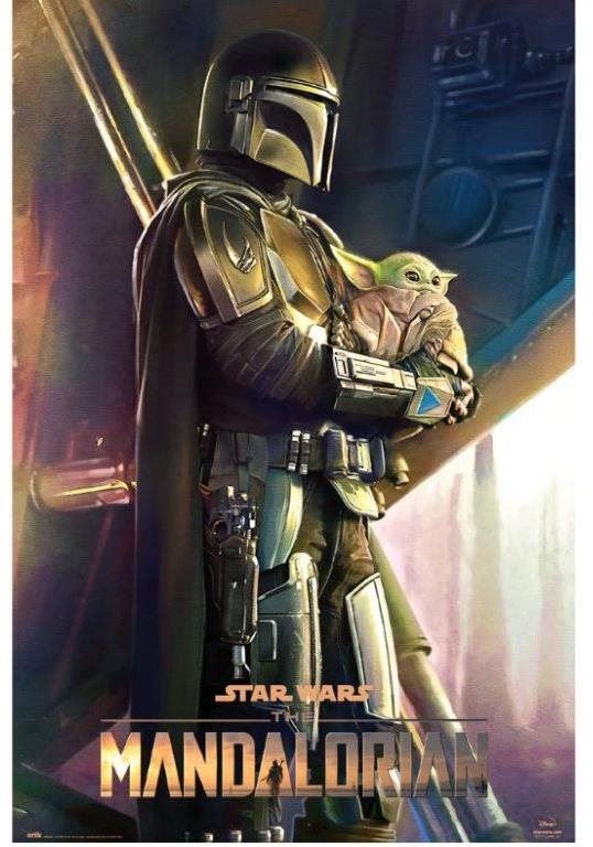 Plakát Star Wars - Hvězdné války - The Mandalorian Clan Of Two  - plakát
