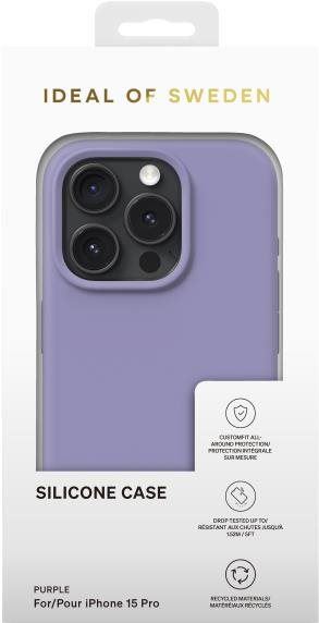 Kryt na mobil iDeal Of Sweden Silikonový ochranný kryt pro iPhone 15 Pro Purple