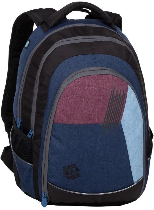 Školní batoh BAGMASTER DIGITAL 20 C studentský batoh - modrý
