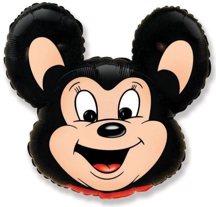 Balonky Balón foliový Mickey mouse černý 76 cm