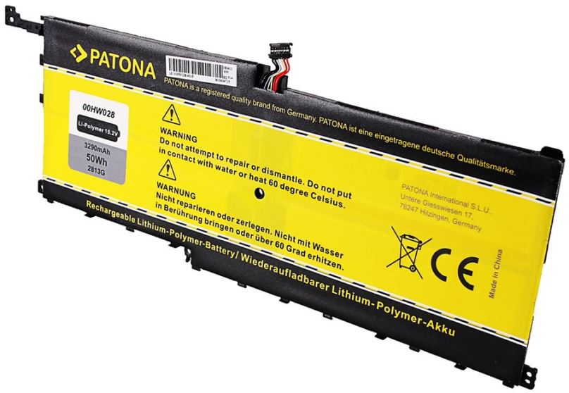 Baterie do notebooku PATONA pro LENOVO ThinkPad X1 Carbon Gen.4 - 3290mAh Li-pol 15.2V