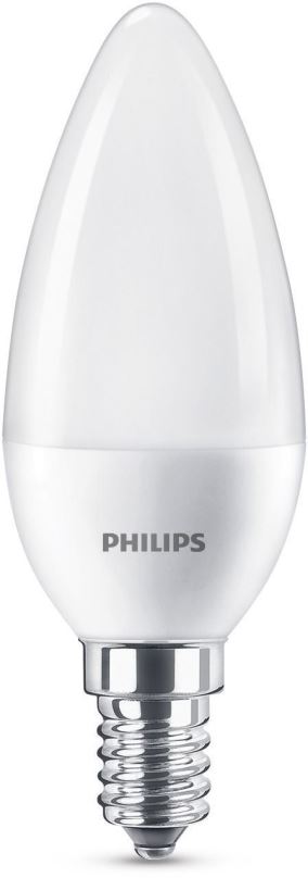 LED žárovka Philips LED svíčka 7-60W, E14, Matná, 2700K