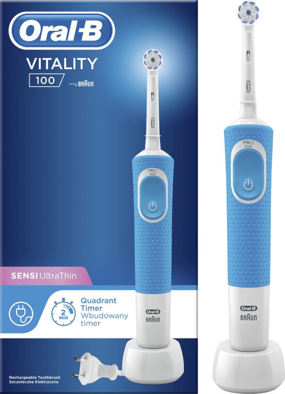 Elektrický zubní kartáček Oral-B Vitality Blue Sensitive
