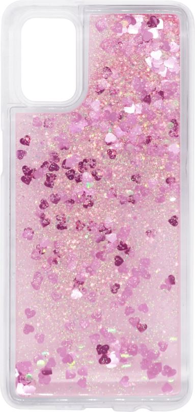 Kryt na mobil iWill Glitter Liquid Heart Case pro Samsung Galaxy M31s