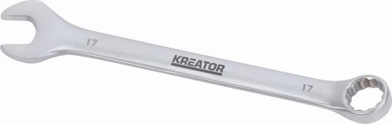 Očkoplochý klíč Kreator KRT501212 Oboustranný klíč očko/otevřený 17 205mm