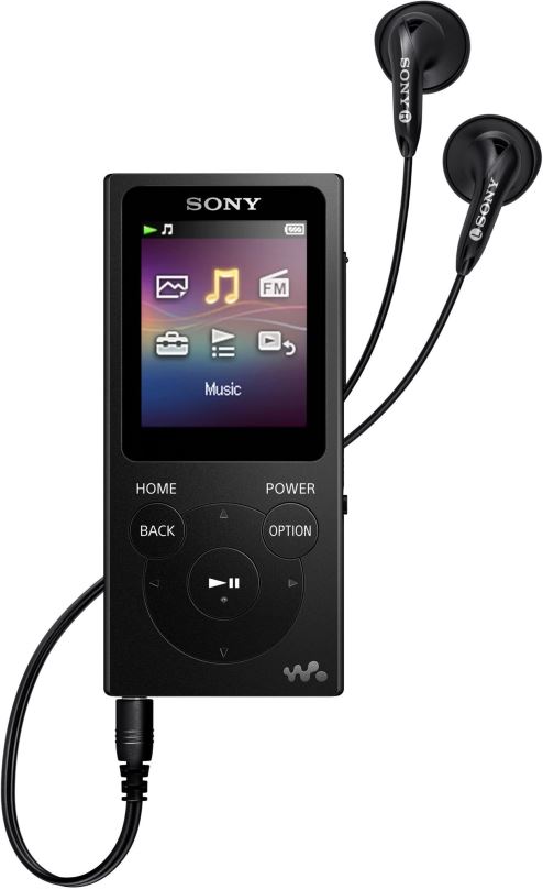 MP4 přehrávač Sony NW-E394L, černá