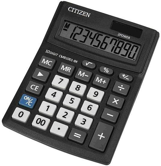 Citizen Kalkulačka CMB1001-BK, černá, stolní, desetimístná, duální napájení