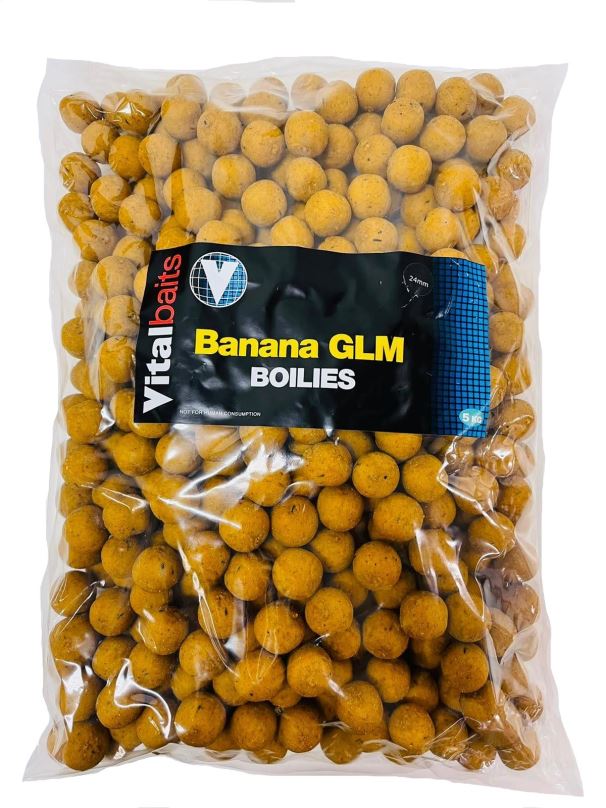 Vitalbaits Boilies Banana GLM 5kg 20mm