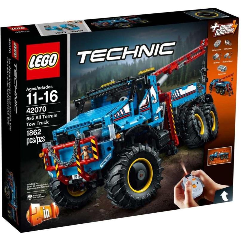Stavebnice LEGO Technic 42070 Terénní odtahový vůz 6x6