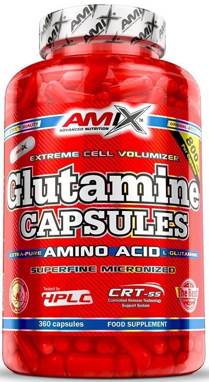 Aminokyseliny Amix Nutrition L-Glutamin, 360 kapslí