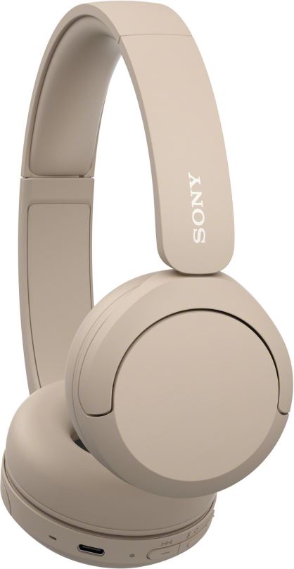 Bezdrátová sluchátka Sony Bluetooth WH-CH520, béžová