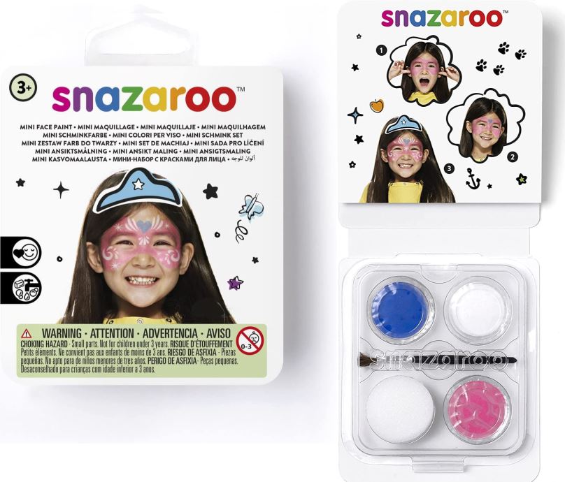 SNAZAROO Mini sada barev na obličej Festivalová maska
