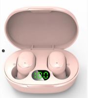 Bezdrátová sluchátka E6s bluetooth, růžová