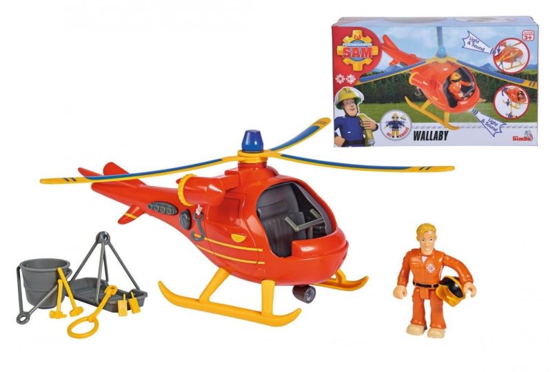 RC vrtulník Simba Požárník Sam Vrtulník s figurkou