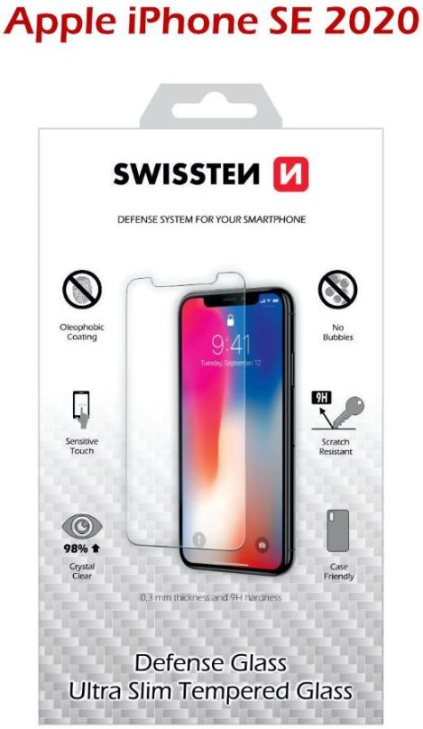 Ochranné sklo Swissten pro iPhone SE 2020