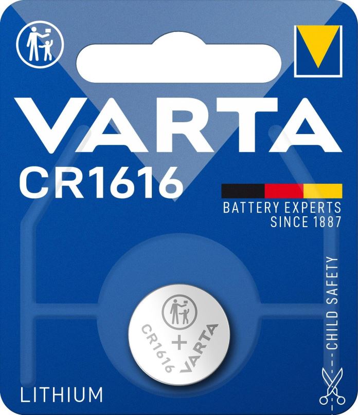 Knoflíková baterie VARTA speciální lithiová baterie CR1616 1ks